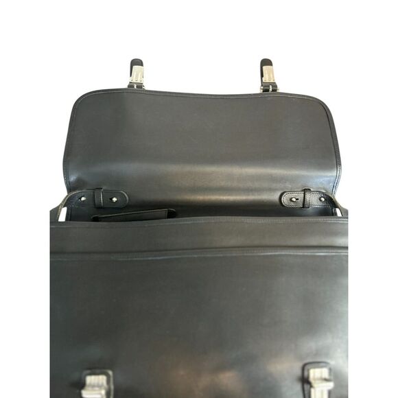 Vintage Coach Madison British Black Leather Briefcase Messenger Laptop Bag 5325 - Picture 4 of 16